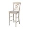 International Concepts Lattice Bar Height Stool, 30" Seat Height, Unfinished S-3903 - alternate 1